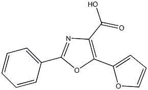 5-(furan-2-yl)-2-phenyl-1,3-oxazole-4-carboxylic acid Structure