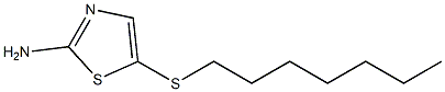 5-(heptylsulfanyl)-1,3-thiazol-2-amine 结构式