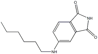 5-(hexylamino)-2,3-dihydro-1H-isoindole-1,3-dione 结构式