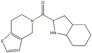 5-(octahydro-1H-indol-2-ylcarbonyl)-4,5,6,7-tetrahydrothieno[3,2-c]pyridine Structure