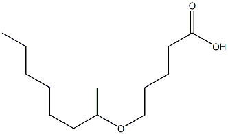5-(octan-2-yloxy)pentanoic acid,,结构式