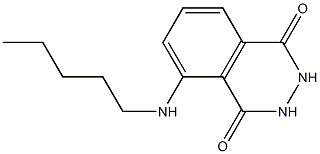 5-(pentylamino)-1,2,3,4-tetrahydrophthalazine-1,4-dione Struktur