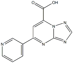 5-(pyridin-3-yl)-[1,2,4]triazolo[1,5-a]pyrimidine-7-carboxylic acid,,结构式