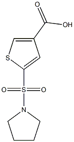 5-(pyrrolidine-1-sulfonyl)thiophene-3-carboxylic acid|