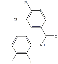 5,6-dichloro-N-(2,3,4-trifluorophenyl)pyridine-3-carboxamide 结构式