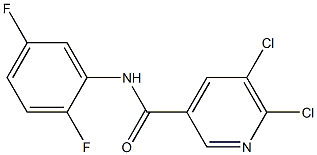 5,6-dichloro-N-(2,5-difluorophenyl)pyridine-3-carboxamide Structure