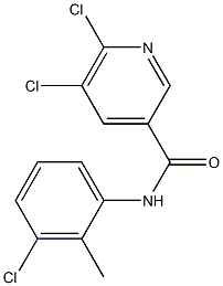 5,6-dichloro-N-(3-chloro-2-methylphenyl)pyridine-3-carboxamide Structure