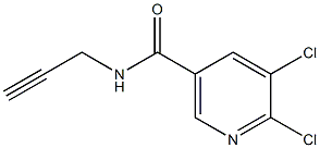 5,6-dichloro-N-prop-2-ynylnicotinamide 化学構造式