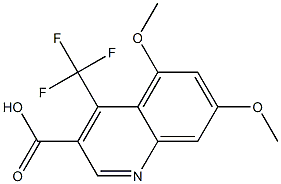  5,7-dimethoxy-4-(trifluoromethyl)quinoline-3-carboxylic acid