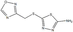 5-[(1,2,4-oxadiazol-3-ylmethyl)sulfanyl]-1,3,4-thiadiazol-2-amine Structure