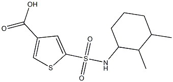 5-[(2,3-dimethylcyclohexyl)sulfamoyl]thiophene-3-carboxylic acid|