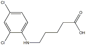 5-[(2,4-dichlorophenyl)amino]pentanoic acid 化学構造式