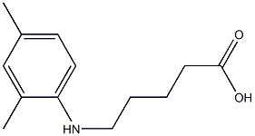 5-[(2,4-dimethylphenyl)amino]pentanoic acid,,结构式