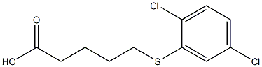 5-[(2,5-dichlorophenyl)sulfanyl]pentanoic acid Structure