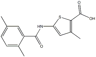 5-[(2,5-dimethylbenzene)amido]-3-methylthiophene-2-carboxylic acid|