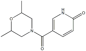 5-[(2,6-dimethylmorpholin-4-yl)carbonyl]-1,2-dihydropyridin-2-one Structure