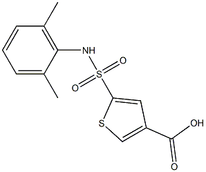 5-[(2,6-dimethylphenyl)sulfamoyl]thiophene-3-carboxylic acid 结构式