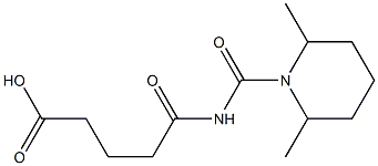 5-[(2,6-dimethylpiperidin-1-yl)carbonylamino]-5-oxopentanoic acid Structure