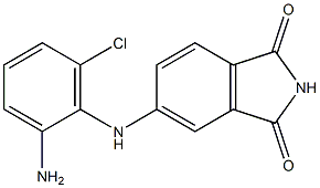 5-[(2-amino-6-chlorophenyl)amino]-2,3-dihydro-1H-isoindole-1,3-dione,,结构式