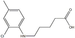 5-[(2-chloro-4-methylphenyl)amino]pentanoic acid Struktur