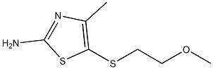  5-[(2-methoxyethyl)thio]-4-methyl-1,3-thiazol-2-amine