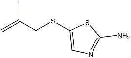 5-[(2-methylprop-2-enyl)thio]-1,3-thiazol-2-amine Structure