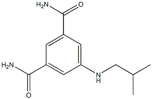 5-[(2-methylpropyl)amino]benzene-1,3-dicarboxamide Struktur