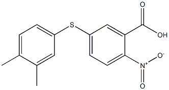 5-[(3,4-dimethylphenyl)sulfanyl]-2-nitrobenzoic acid Structure