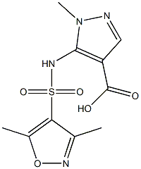 5-[(3,5-dimethyl-1,2-oxazole-4-)sulfonamido]-1-methyl-1H-pyrazole-4-carboxylic acid