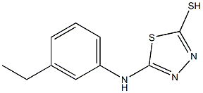 5-[(3-ethylphenyl)amino]-1,3,4-thiadiazole-2-thiol Structure