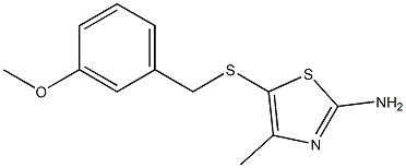  5-[(3-methoxybenzyl)thio]-4-methyl-1,3-thiazol-2-amine