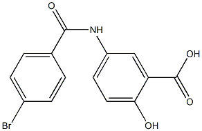 5-[(4-bromobenzoyl)amino]-2-hydroxybenzoic acid Structure