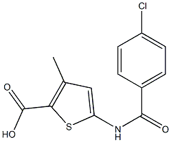 5-[(4-chlorobenzoyl)amino]-3-methylthiophene-2-carboxylic acid