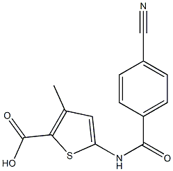 5-[(4-cyanobenzoyl)amino]-3-methylthiophene-2-carboxylic acid