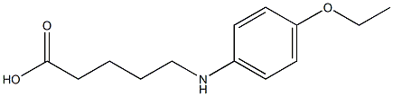 5-[(4-ethoxyphenyl)amino]pentanoic acid Struktur