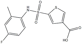 5-[(4-fluoro-2-methylphenyl)sulfamoyl]thiophene-3-carboxylic acid
