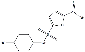 5-[(4-hydroxycyclohexyl)sulfamoyl]furan-2-carboxylic acid Structure