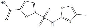 5-[(4-methyl-1,3-thiazol-2-yl)sulfamoyl]furan-2-carboxylic acid Structure
