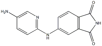 5-[(5-aminopyridin-2-yl)amino]-2,3-dihydro-1H-isoindole-1,3-dione Structure