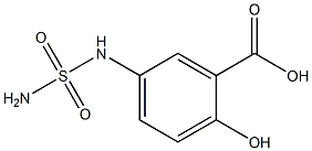 5-[(aminosulfonyl)amino]-2-hydroxybenzoic acid Structure