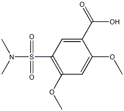 5-[(dimethylamino)sulfonyl]-2,4-dimethoxybenzoic acid