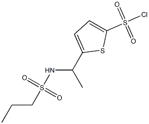 5-[1-(propane-1-sulfonamido)ethyl]thiophene-2-sulfonyl chloride