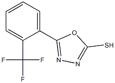 5-[2-(trifluoromethyl)phenyl]-1,3,4-oxadiazole-2-thiol 结构式
