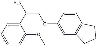 5-[2-amino-2-(2-methoxyphenyl)ethoxy]-2,3-dihydro-1H-indene,,结构式