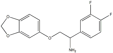 5-[2-amino-2-(3,4-difluorophenyl)ethoxy]-2H-1,3-benzodioxole Structure