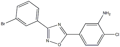 5-[3-(3-bromophenyl)-1,2,4-oxadiazol-5-yl]-2-chloroaniline Structure