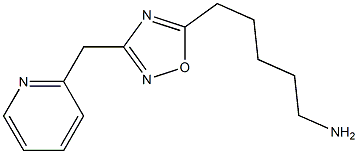 5-[3-(pyridin-2-ylmethyl)-1,2,4-oxadiazol-5-yl]pentan-1-amine