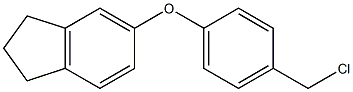 5-[4-(chloromethyl)phenoxy]-2,3-dihydro-1H-indene Struktur
