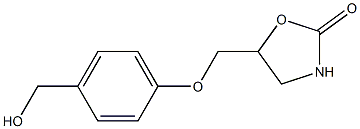 5-[4-(hydroxymethyl)phenoxymethyl]-1,3-oxazolidin-2-one Structure