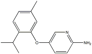 5-[5-methyl-2-(propan-2-yl)phenoxy]pyridin-2-amine Struktur